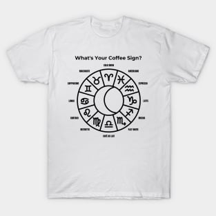 What's Your Coffee Sign ?, Coffee Sign, Coffee Lover T-Shirt